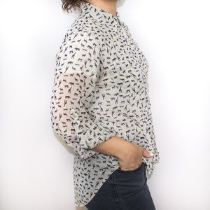 Animal Print Button Down